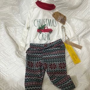 Christmas Jammie pajama set NWT Rae Dunn size 2T